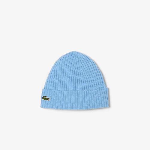 Lacoste Bonnet en laine peignée côtelée