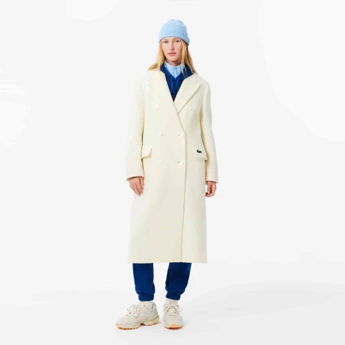 Lacoste Bonnet en laine peignée côtelée