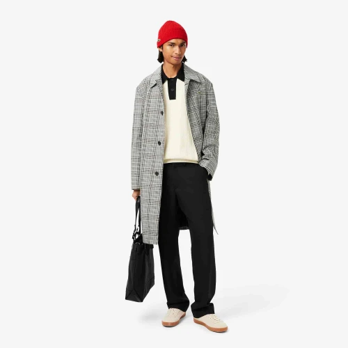 Lacoste Bonnet en laine peignée côtelée