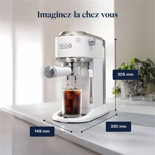 MACHINE A CAFE DELONGHI DEDICA DUO BLANC 