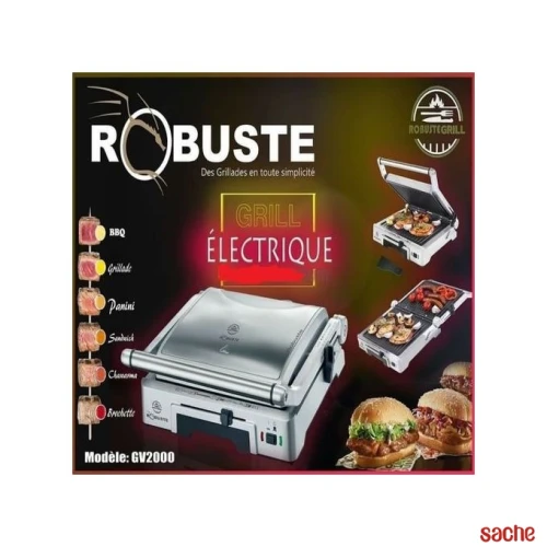 GRILLE VIANDE ROBUSTE 2000W  GV2000