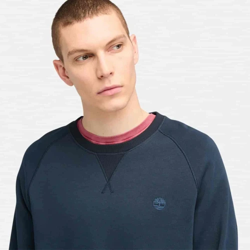Timberland Sweat-shirt à envers brossé Exeter River pour homme en bleu foncé