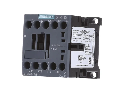Contacteur Siemens 24Vdc 3RT2016-1BB42 Pro
