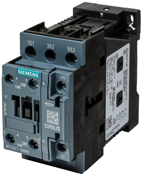 Contacteur 15Kw 24V Dc 3P Siem 3RT2027-1BB40 | Siemens