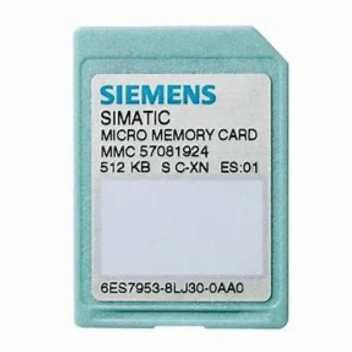 Carte Memoire Siemens 512Kb 6ES7953-8LJ30-0AA0 Pro