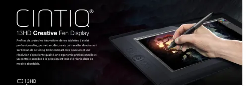 Wacom Cintiq 13HD (DTK-1300) tablette graphique PC / Mac
