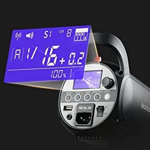 GODOX SK400II Compact 400Ws Studio Flash Strobe Light Built-In 2.4G Système X Sans Fil GN65 5600K
