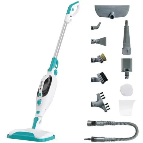 Balai vapeur multifonctionnelle  DCENTA 12 en 1 Nettoyant pour vapeur portable pratique