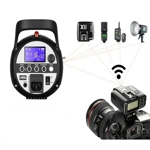 GODOX SK400II Compact 400Ws Studio Flash Strobe Light Built-In 2.4G Système X Sans Fil GN65 5600K