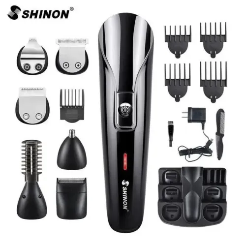 Tondeuse Cheveux Professionnelle Sans Fil Rechargeable - SHINON SH-1711- multifonction 6 en 1