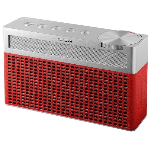Enceinte Bluetooth portable Geneva Touring L radio FM DAB A130 Rouge Made in Suisse
