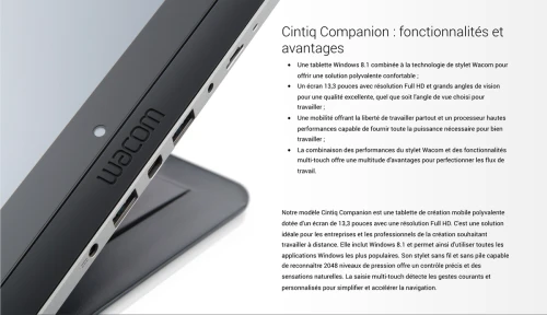 Wacom Cintiq Companion 2 DTH W1310 avec écran