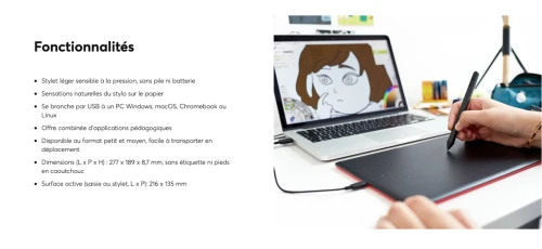 One by Wacom, taille M CTL-672-S