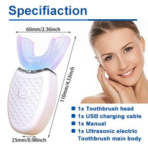 Anself brosse à dent électrique sans fil automatique blanchiment 360