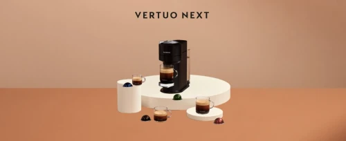 Krups Machine à Café Nespresso Vertuo Next avec Adaptateur Inox pour Capsule Standard