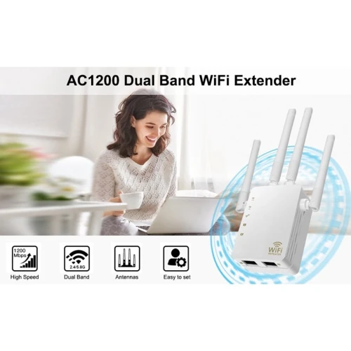 Répéteur Wi-Fi Maxesla WD-R1200U 5G, extension Wi-Fi 5 GHz, 1200 Mbps