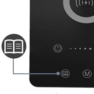 Lampe de bureau LED Maxesla PH384 avec chargement sans fil avec adaptateur rapide QC3.0, lampes de bureau pour bureau avec port de chargement USB
