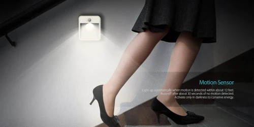 Dodocool Détection De Mouvement AVEC Lumière LED Actionnée, Lumière De Nuit Résistant Aux UV Blanc