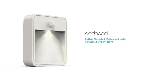 Dodocool Détection De Mouvement AVEC Lumière LED Actionnée, Lumière De Nuit Résistant Aux UV Blanc