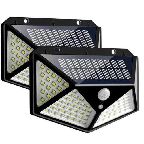 pack de 2 Lampe murale d'interaction solaire alimentée par énergie solaire pour extérieur,