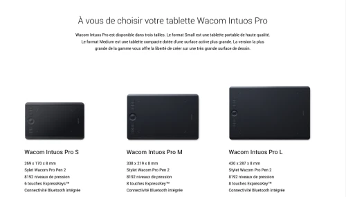 Wacom Intuos Pro Medium PTH-660 avec batterie
