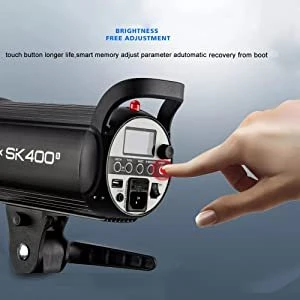 GODOX SK400II Compact 400Ws Studio Flash Strobe Light Built-In 2.4G Système X Sans Fil GN65 5600K
