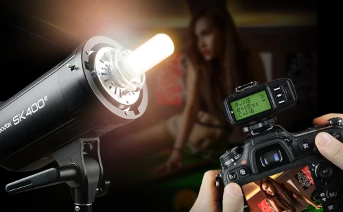 GODOX SK400II Compact 400Ws Studio Flash Strobe Light Built-In 2.4G Système X Sans Fil GN65 5600K
