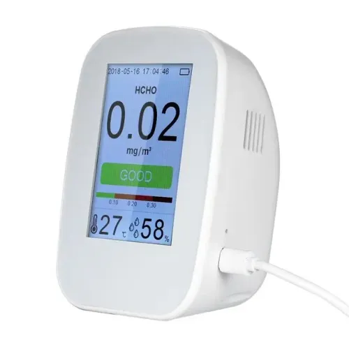 Kkmoon D9 Détecteur Multifonctionnel De Qualité De L'air Testeur De Gaz CO2, HCHO, TVOC, PM2.5, PM10