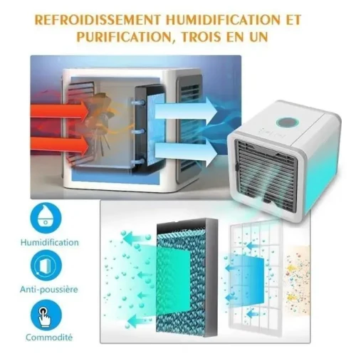Refroidisseur D'air Ultra Évaporatif Arctic Air Par Ontel Refroidisseur D'espace Personnel Puissant