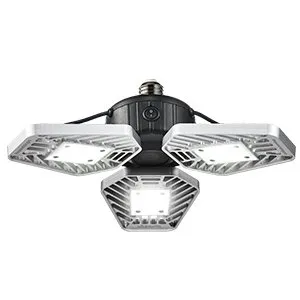 Éclairage de garage ultra-lumineux à LED  Beyond Bright - 3 panneaux réglables, économe en énergie, facile à installer,