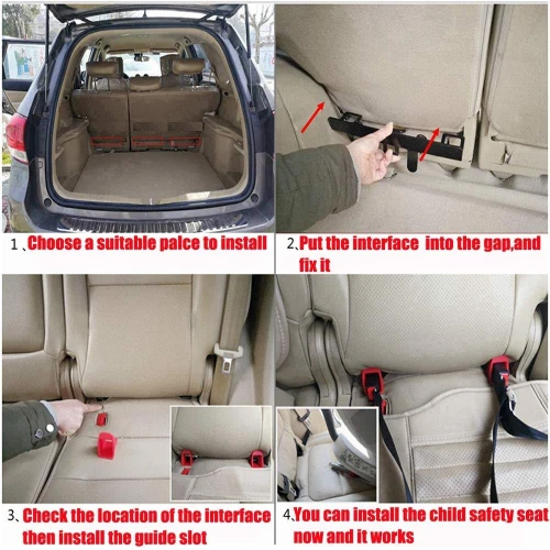 Kkmoon Kit De Montage Universel D'ancrage De Siège D'enfant Pour Voiture ISOFIX