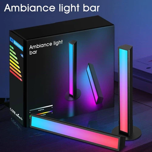 AMBIANCE LIGHT BARS - SMART 2 LIGHT Barres lumineuses LED RVB intelligentes à changement de couleur arc-en-ciel TV rétroéclairage ambiant Streamer lumière de jeu
