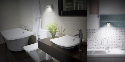 Dodocool Détection De Mouvement AVEC Lumière LED Actionnée, Lumière De Nuit Résistant Aux UV Blanc