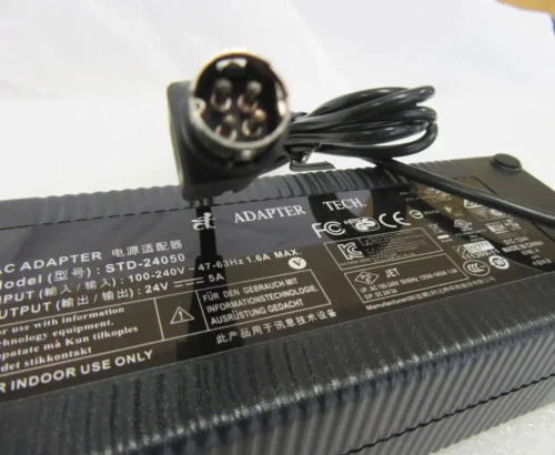 Chargeur Original 4 broches STD-24050 (wacom 24) 100-240V 47-63Hz 1,6 A max. Sortie 24V 5A