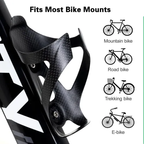 Annety Porte Bidon-Gourde pour vélo, Noir Mat