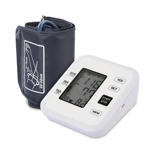 Tensiomètre électronique avec fonction vocale, haut du bras, Style blanc, U1S6