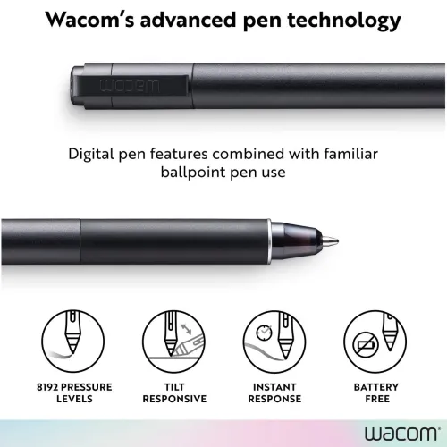 Wacom ballpoint pen KP13300D, 1mm stylo à bille avec 03 recharges