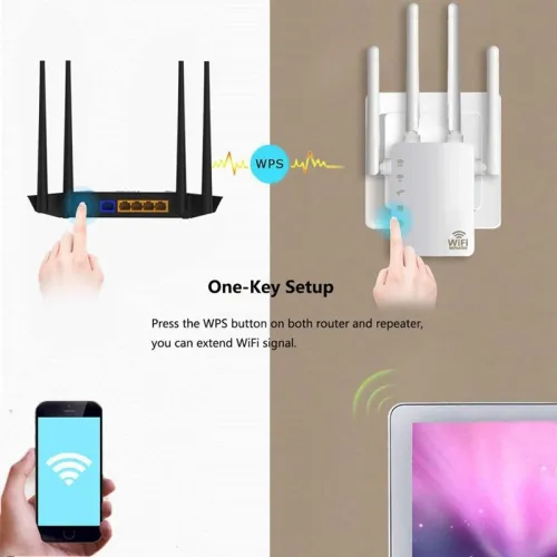 Répéteur Wi-Fi Maxesla WD-R1200U 5G, extension Wi-Fi 5 GHz, 1200 Mbps