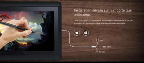 Wacom Cintiq 13HD (DTK-1300) tablette graphique PC / Mac