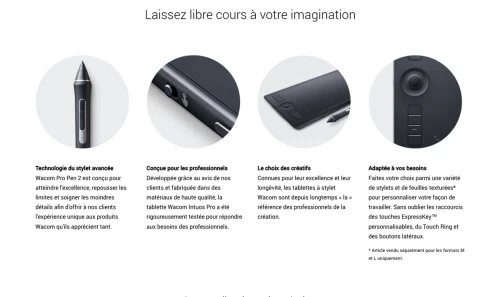 Wacom Intuos Pro Medium PTH-660 avec batterie