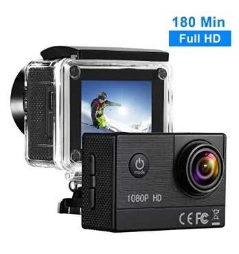 Caméra de sport Topelek GEOD131AB Ultra HD 1080P
