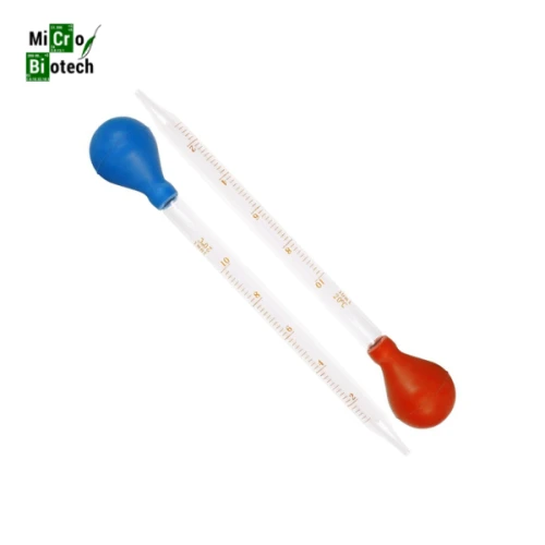 Pipette en verre avec poire – compte gouttes