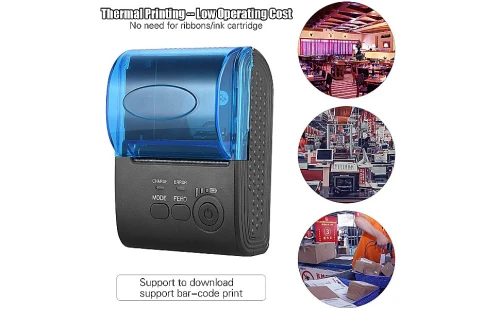 Imprimante Bluetooth POS-5805DD Mini imprimante thermique de poche portable sans fil USB 58 mm