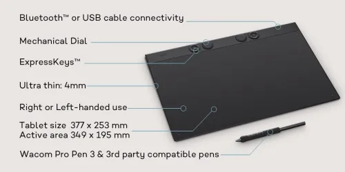 Tablette Graphique Wacom Intuos Pro Large PTK870K0B