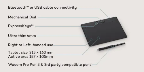 Tablette Graphique Wacom Intuos Pro Small PTK470K0B