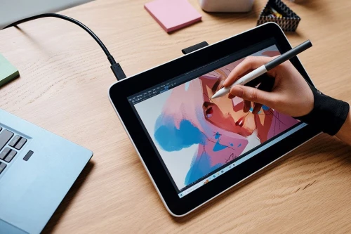 Wacom One tablette graphique pen display & touche 13,3" DTH134W0B