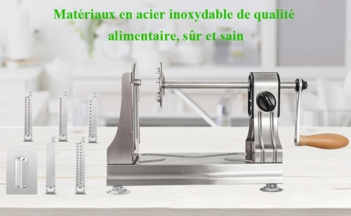 Coupe-légumes Spirale végétale Spiraliseur WellToBe CS-668  6 lames Courgette Pâtes et nouilles Spaghetti Spiralizer améliorée Spiraliser Spiral Slicer Maker