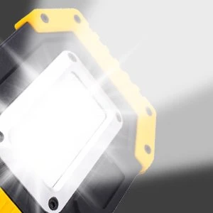 Pack de 2 Lampe LED de travail rechargeable 30W avec batterie de sécurité avec 3 modes de lumière