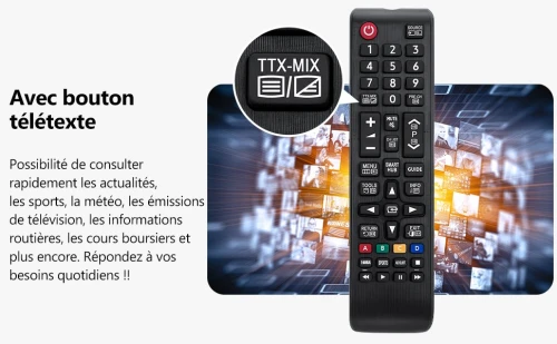Télécommande Universelle compatible avec Toutes Les Samsung Smart TV