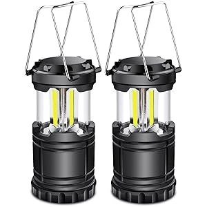 Lanterne Camping LED Maxesla, Lampe Rechargeable avec 3 Modes d'éclairage, Etanche pour Camping, Randonnée, Jardin, Pêche
